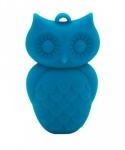 Owl Pendant Teal Blue